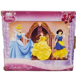 Disney Princess Puzzle Belle Cinderella Snow White Lenticular Puzzle